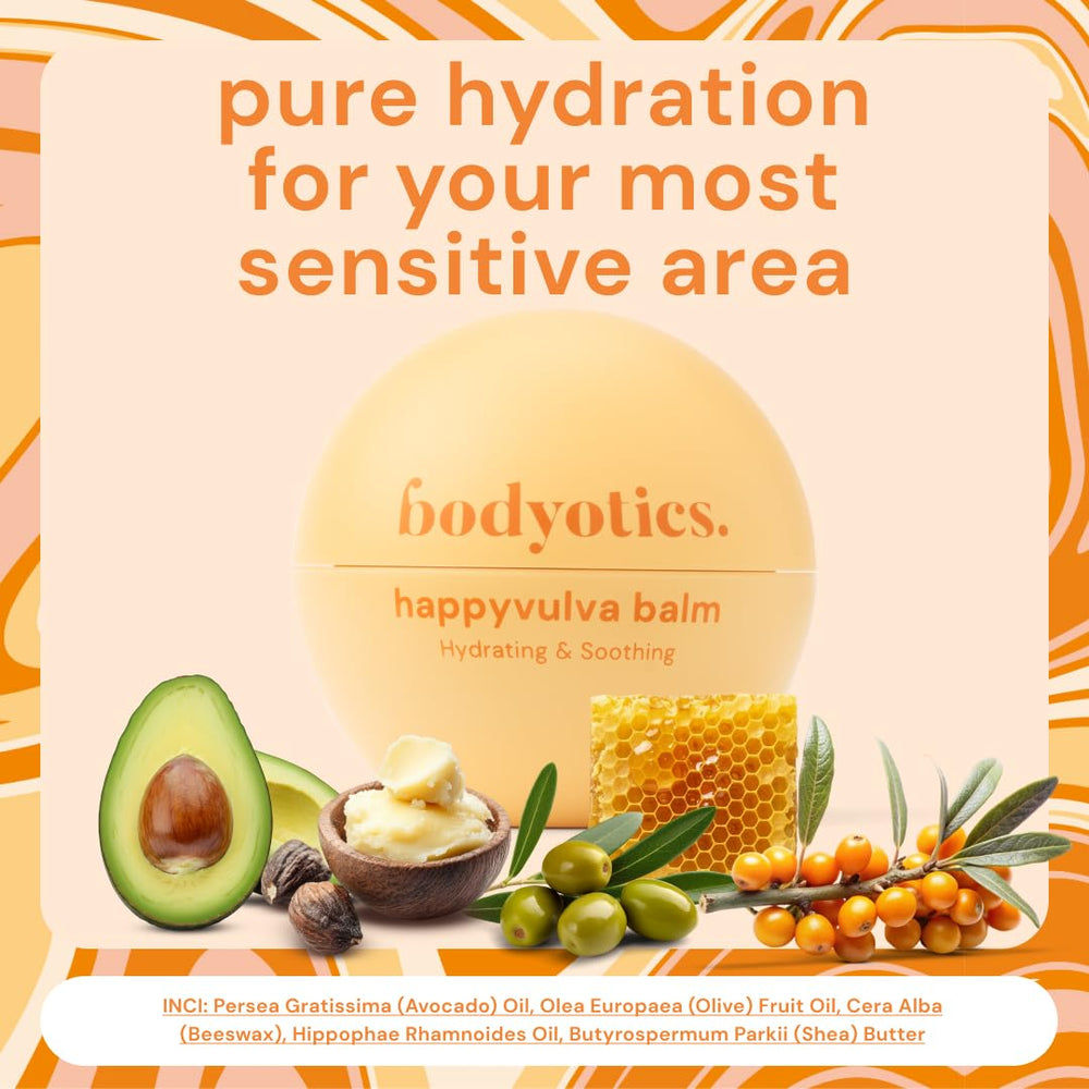 Bodyotics Vulva Balm olive fruit oil hydrates vulvar area
