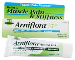 Boericke & Tafel Arniflora Arnica Gel bottle pour provides cooling relief for minor muscle discomfort.