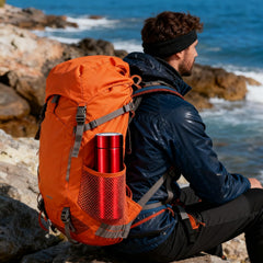 Bogush compact black travel bag offers discreet insulin storage.