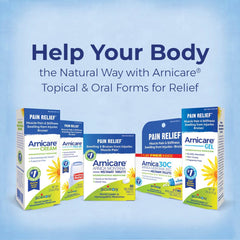 Boiron Arnicare Gel hand application; convenient usage after activity.