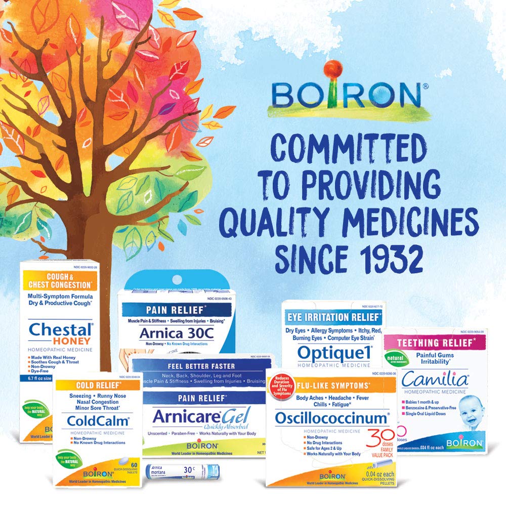 Boiron brand with 85 years of homeopathic expertise and quality.