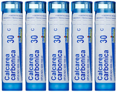 Boiron Calcarea Carbonica 30C pellets tubes for convenient daily use.