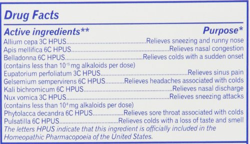 Boiron Coldcalm visual for nasal congestion relief.