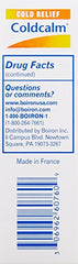 Boiron Coldcalm close-up for sore throat relief possibilities.