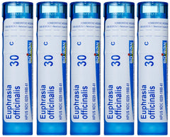 Boiron Euphrasia 30C packaging shown for gentle eye care support.