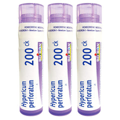 Boiron Hypericum perforatum 200CK pellets in a tube for quick dosing.