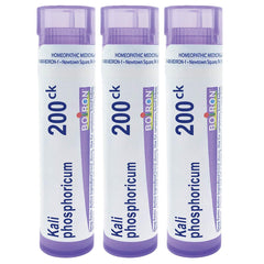 Boiron Kali Phosphoricum 200CK pellets in a tube for easy dosing.