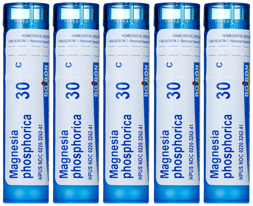Boiron Magnesia Phosphorica 30C pellets pack for abdominal discomfort relief