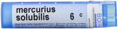 Boiron Mercurius Solubilis 6C pellets dissolve on the tongue for quick relief