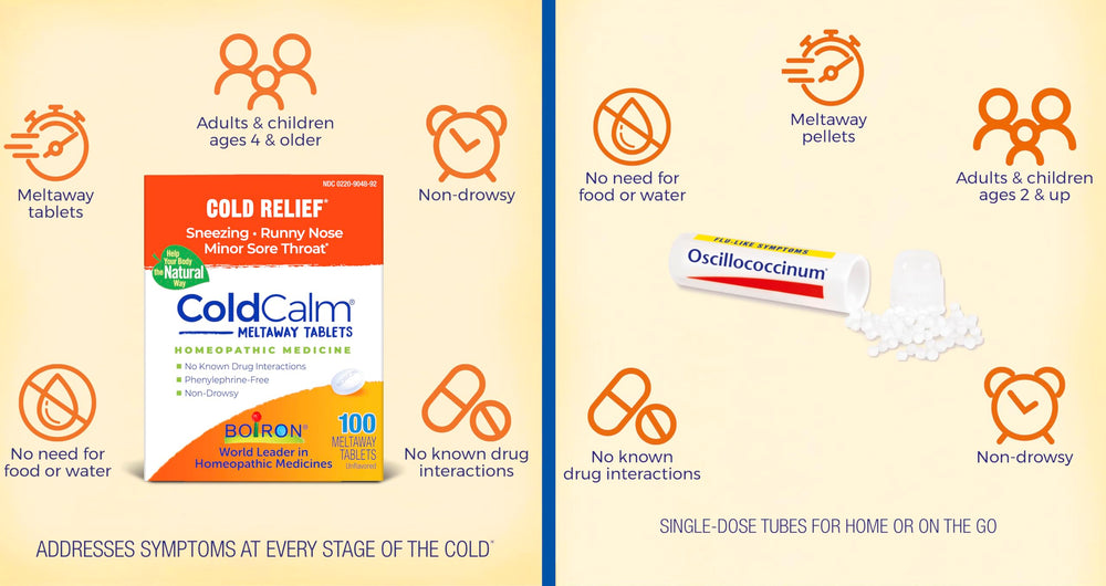 Oscillococcinum dose taken at onset of flu-like symptoms