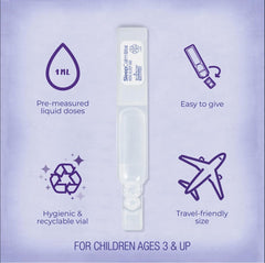 Boiron SleepCalm Kids liquid dose pen included with bundle.