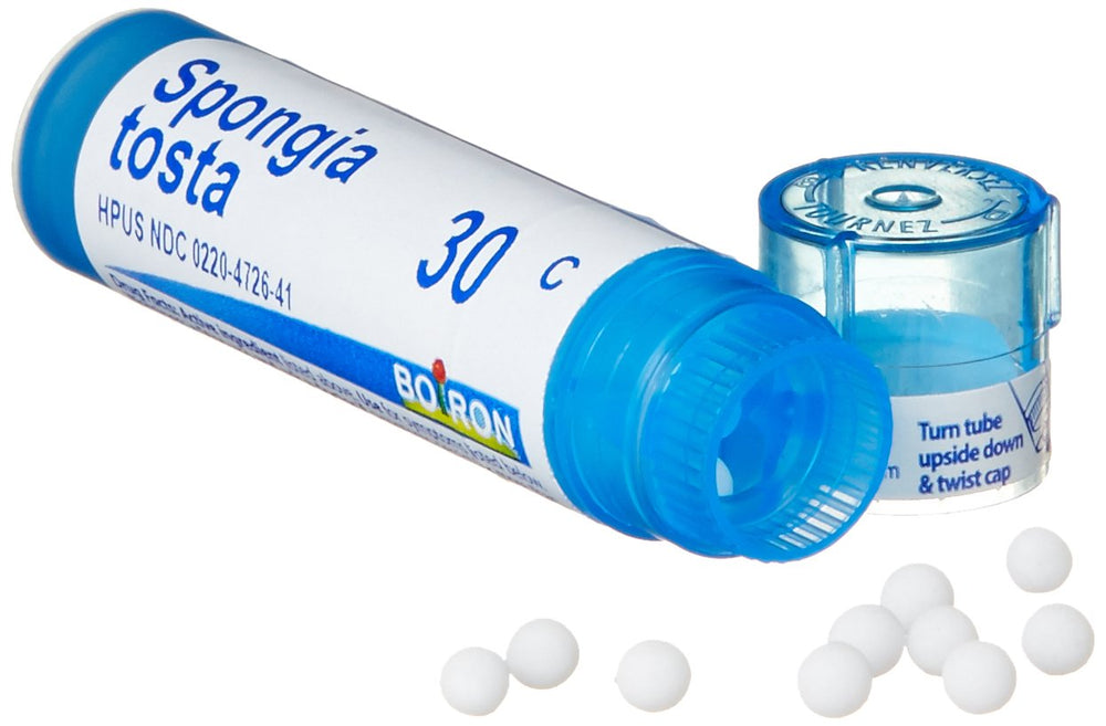 First signs dosing with Spongia Tosta 30C for potential symptom support