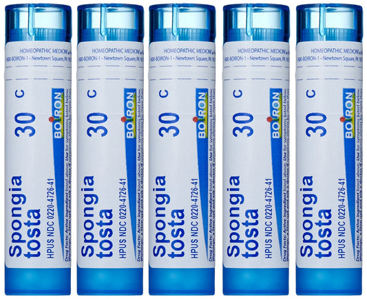 Boiron Spongia Tosta 30C packaging image for at-home use