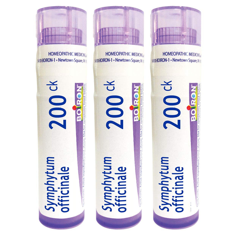 Boiron Symphytum Officinale 200CK pellets in tubes for bone trauma support