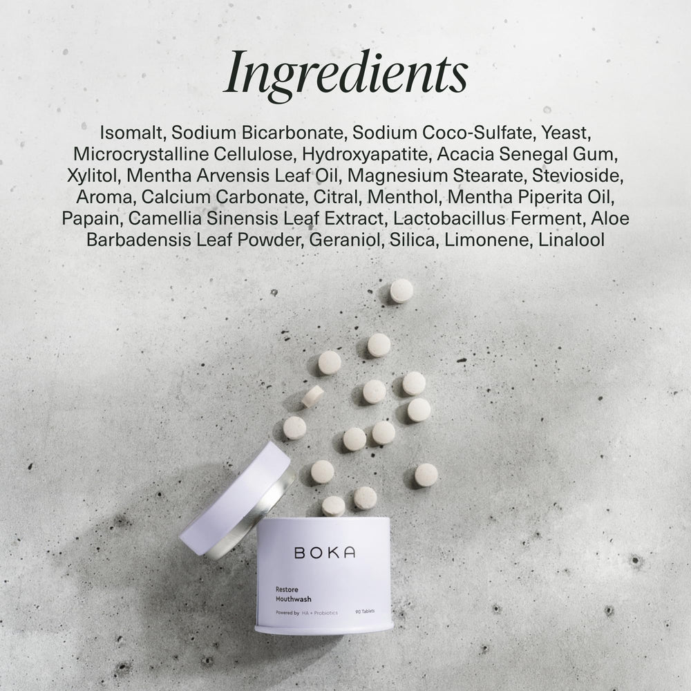 Boka pack of 2 with 90 tablets for travel-ready supply.
