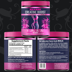 Bold Buns third-party testing seal indicates GMP-compliant USA-made product