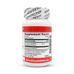 Boluoke Canada RNA Lumbrokinase label closeup highlighting capsule details for daily circulatory support
