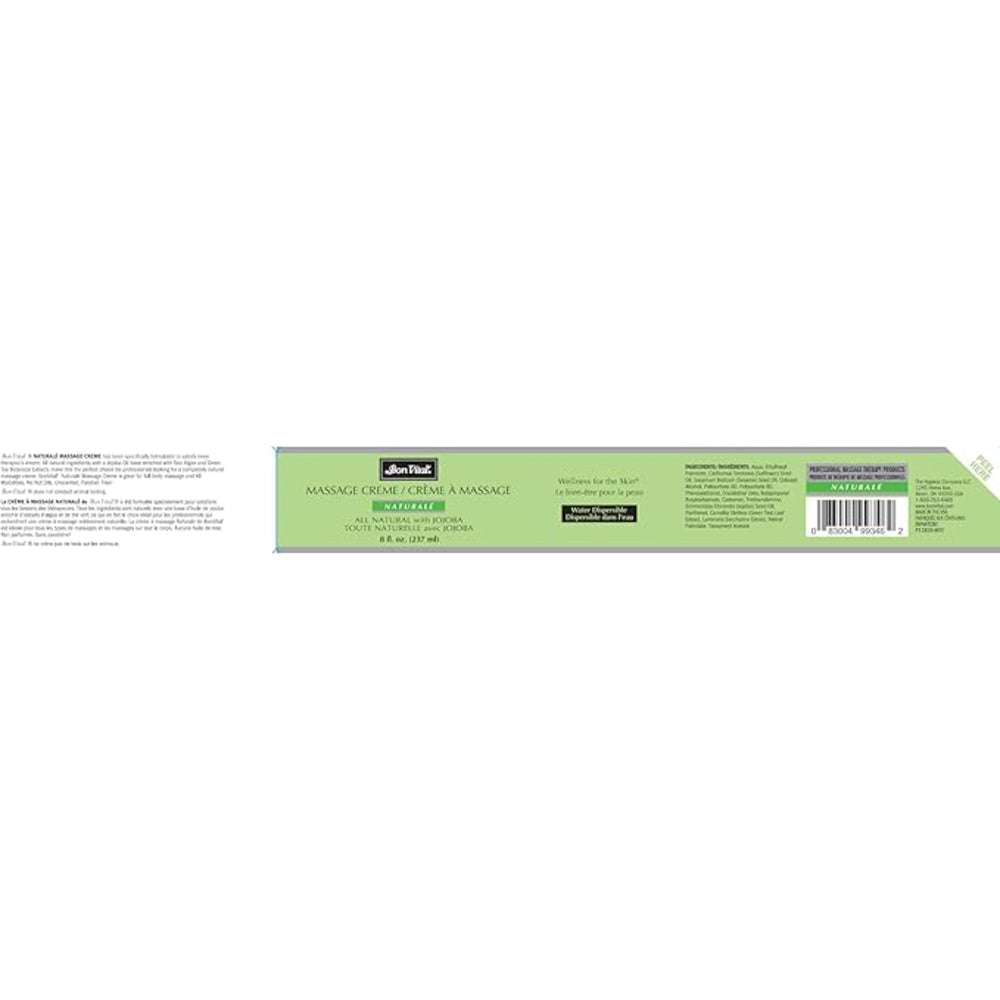 Bon Vital' Naturale Massage Creme sea algae and green tea nourish skin.