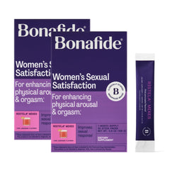 Bonafide Ristela Mix bottle shown for daily, hormone-free arousal support.