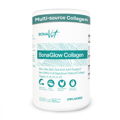 Bonavit Multi Collagen Powder jar shows premium blend for daily versatile use.