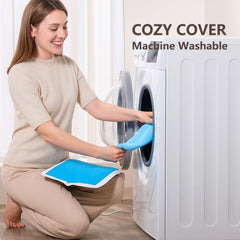 Boncare Stay-On 12x24 inch pad in use for back and shoulders