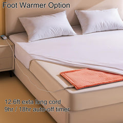 Boncare heating pad offers dry or moist warmth for personalized comfort.