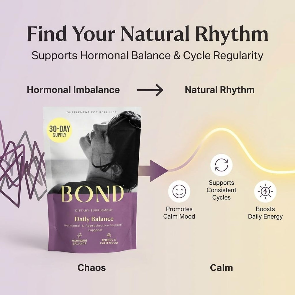 Nutrition label on Bond Prenatal Drink Mix featuring iron and folate details.