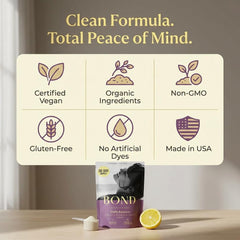 Front packaging of Bond Prenatal Drink Mix highlighting vegan, organic formula.