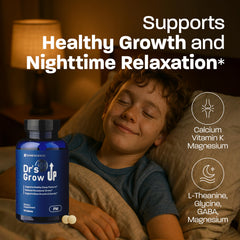 Zinc, Vitamin C and B-vitamins in Grow Up for immune and growth wellness.