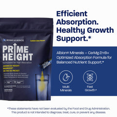 A child drinks Prime Height to support daily bone health and energy.