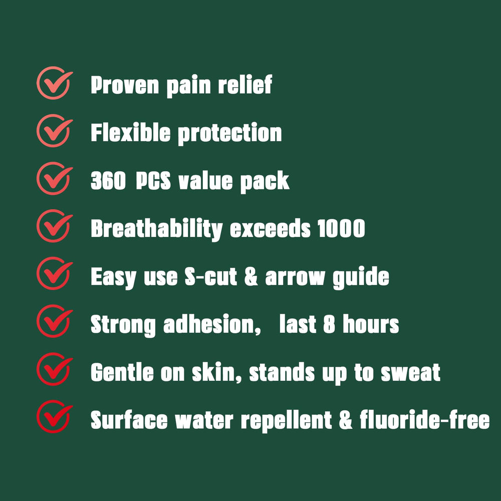 The knee patch offers flexible coverage for active joints.