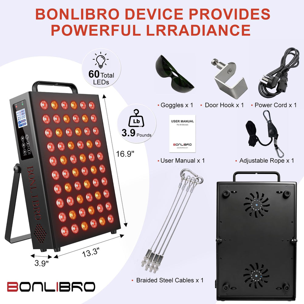 BONLIBRO portable therapy panel for convenient in-home sessions.