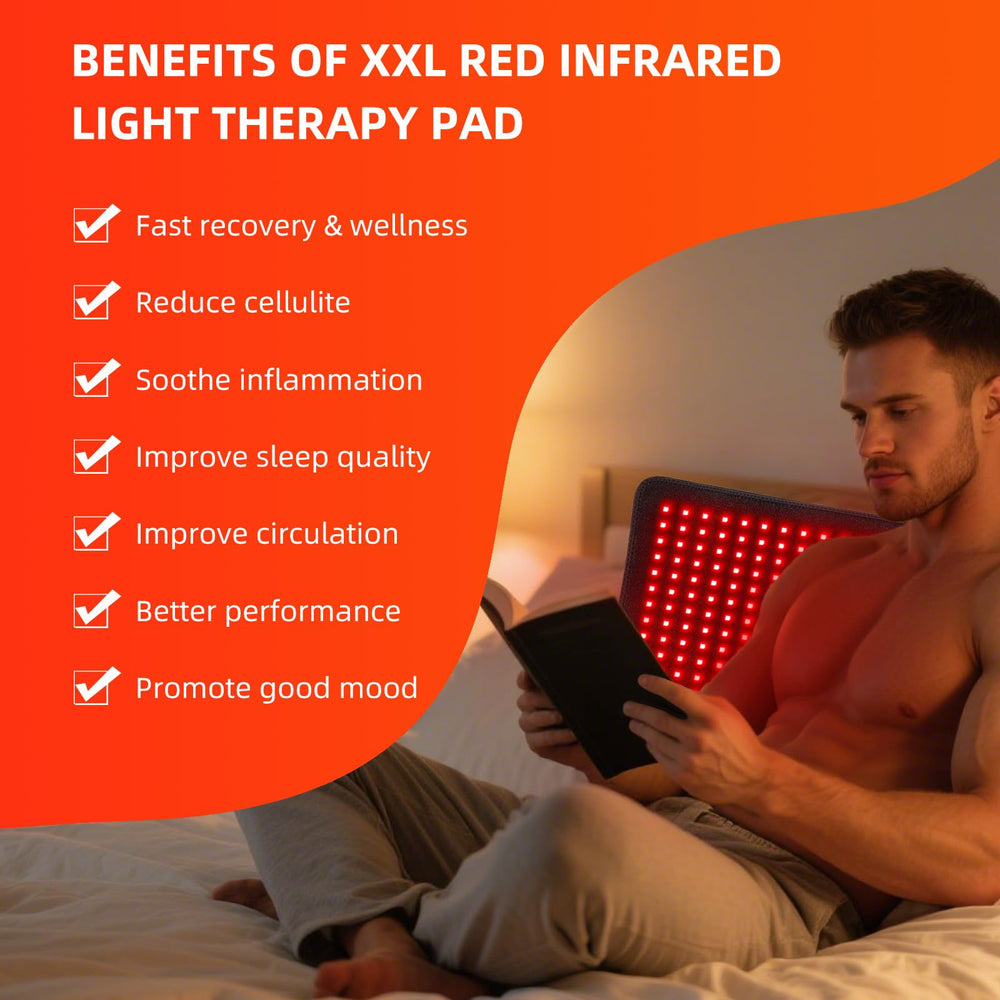 bonodave red light therapy mat box contents and accessories