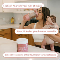 Boobie Body powder scoop, ready-to-mix protein powder for busy days