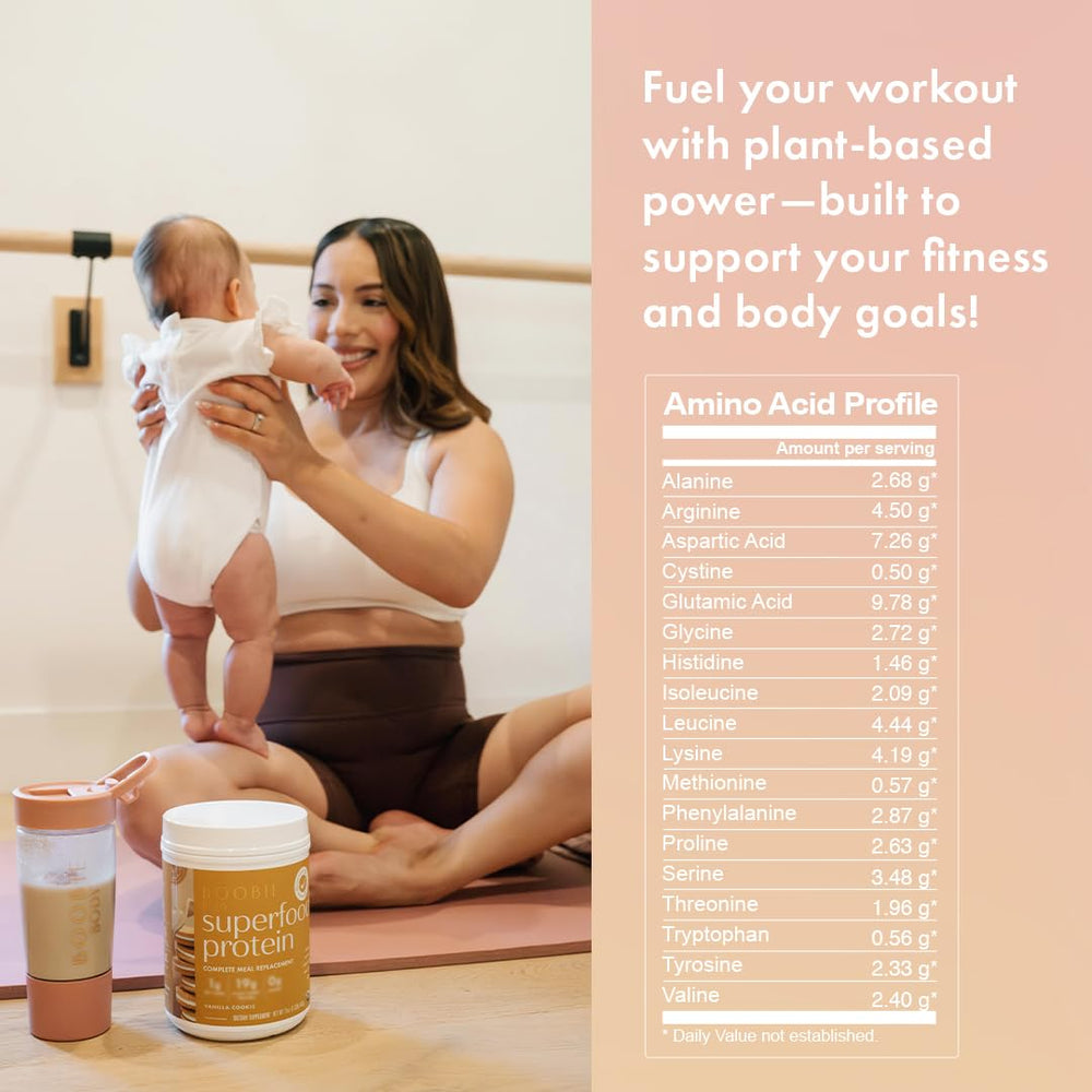 Boobie Body tub opening with scoop ready for quick meals