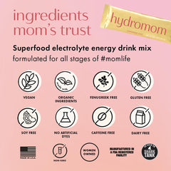 Boobie Hydromom kitchen-counter open packet ready to mix.