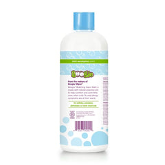 Boogie logo on product packaging signals gentle, dermatologist-tested care