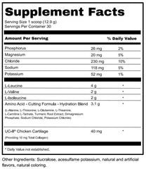 BOOST-IT NUTRITION Durasport 11g amino complex label close-up highlighting formula potency.
