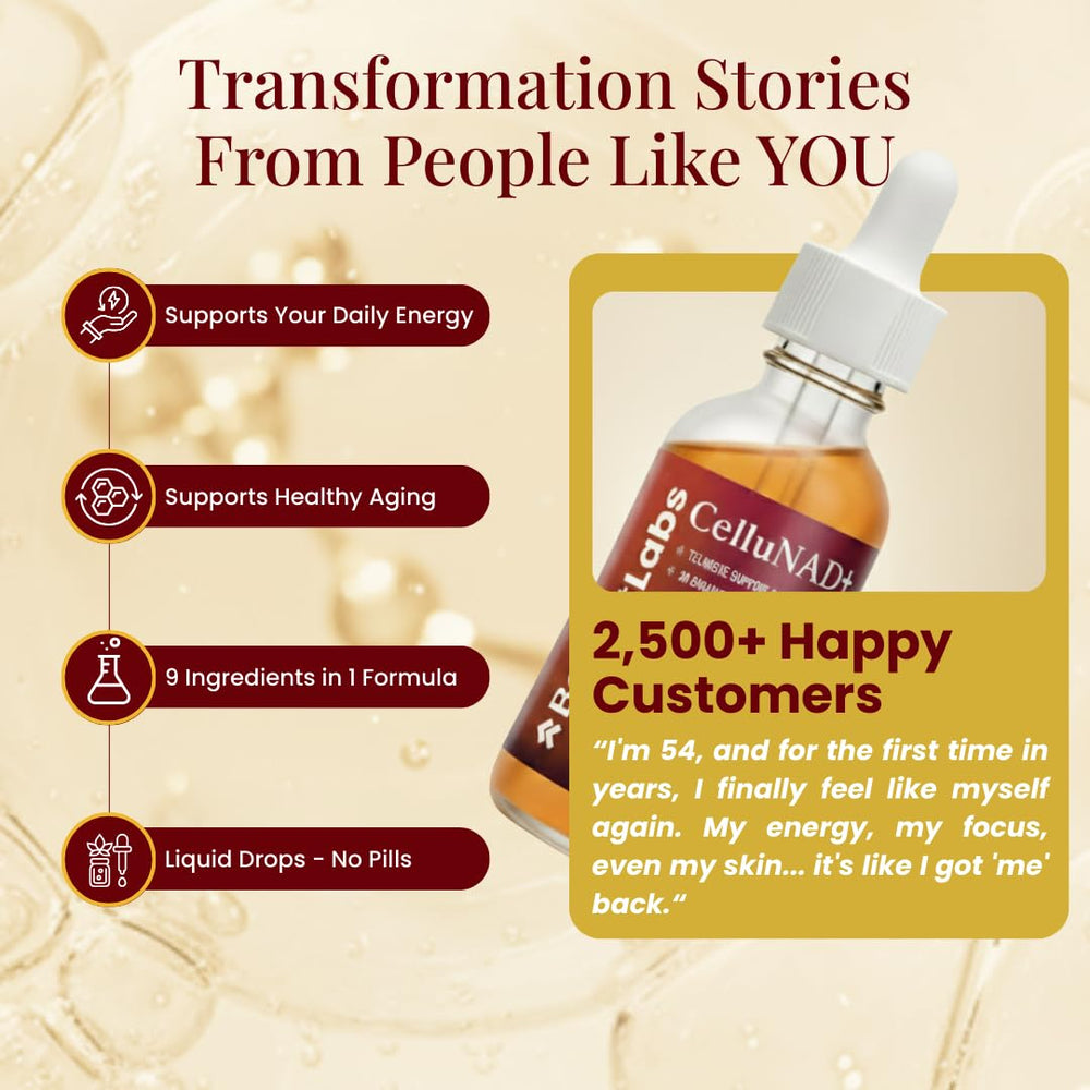 Boost Labs Liposomal NAD+ dropper for convenient on-the-go supplementation.