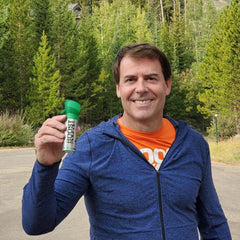 Close-up of NATURAL label on Boost Oxygen canister for pure oxygen use.