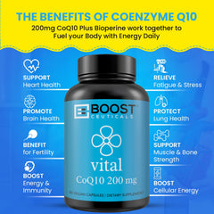 BoostCeuticals CoQ10 bottle top capture with seal intact