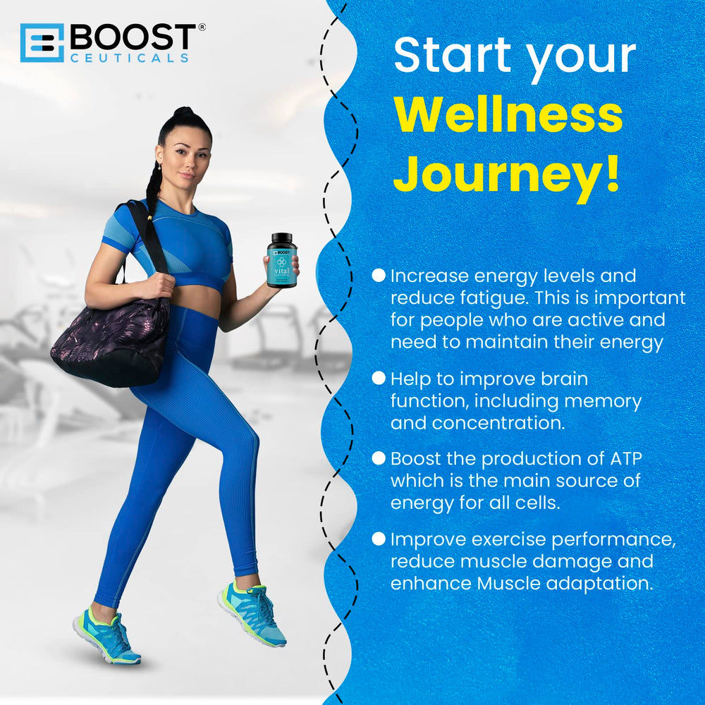 BoostCeuticals CoQ10 label design on bottle front