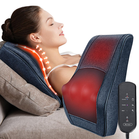 Boriwat upgraded neck and back massager contours to fit your curves for a smoother massage.