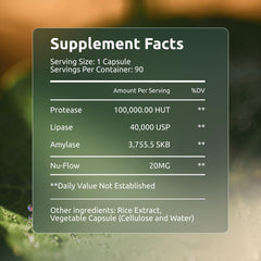 Boulder Bio Digestive Enzymes powder near meal use for fat digestion support