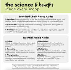 Bowmar Nutrition Essentials label close-up highlighting full amino acid spectrum.