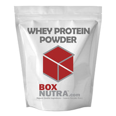 BOX NUTRA Whey Protein Isolate 500g package view showing a premium protein powder in a pouch for post-workout use