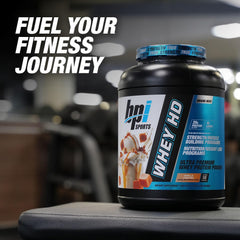 BPI Whey HD bottle with third-party certification seal for quality