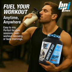 BPI Sports Whey HD scoop measuring precise protein per serving