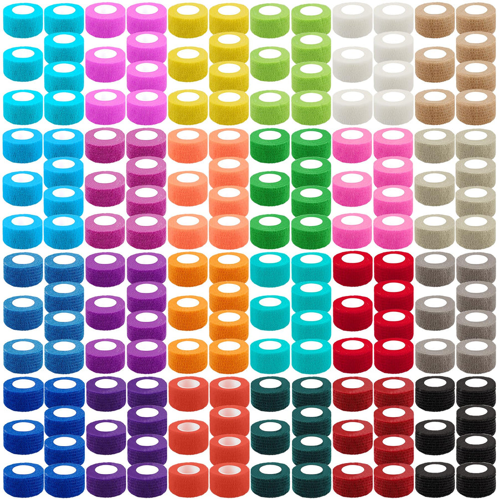 BQTQ 168-roll self-adhesive bandage wrap in colorful rolls for everyday first-aid use.