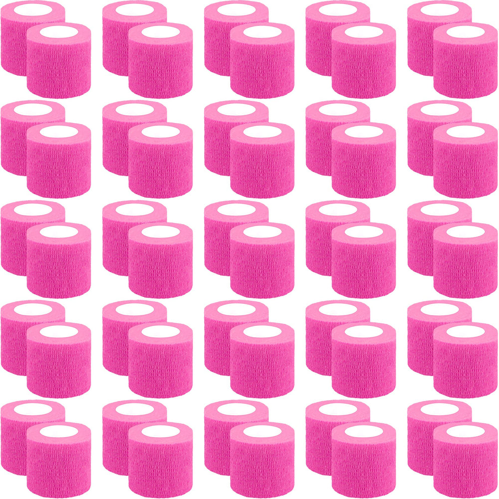 BQTQ pink self-adhesive bandage wrap for secure wrist wrapping.